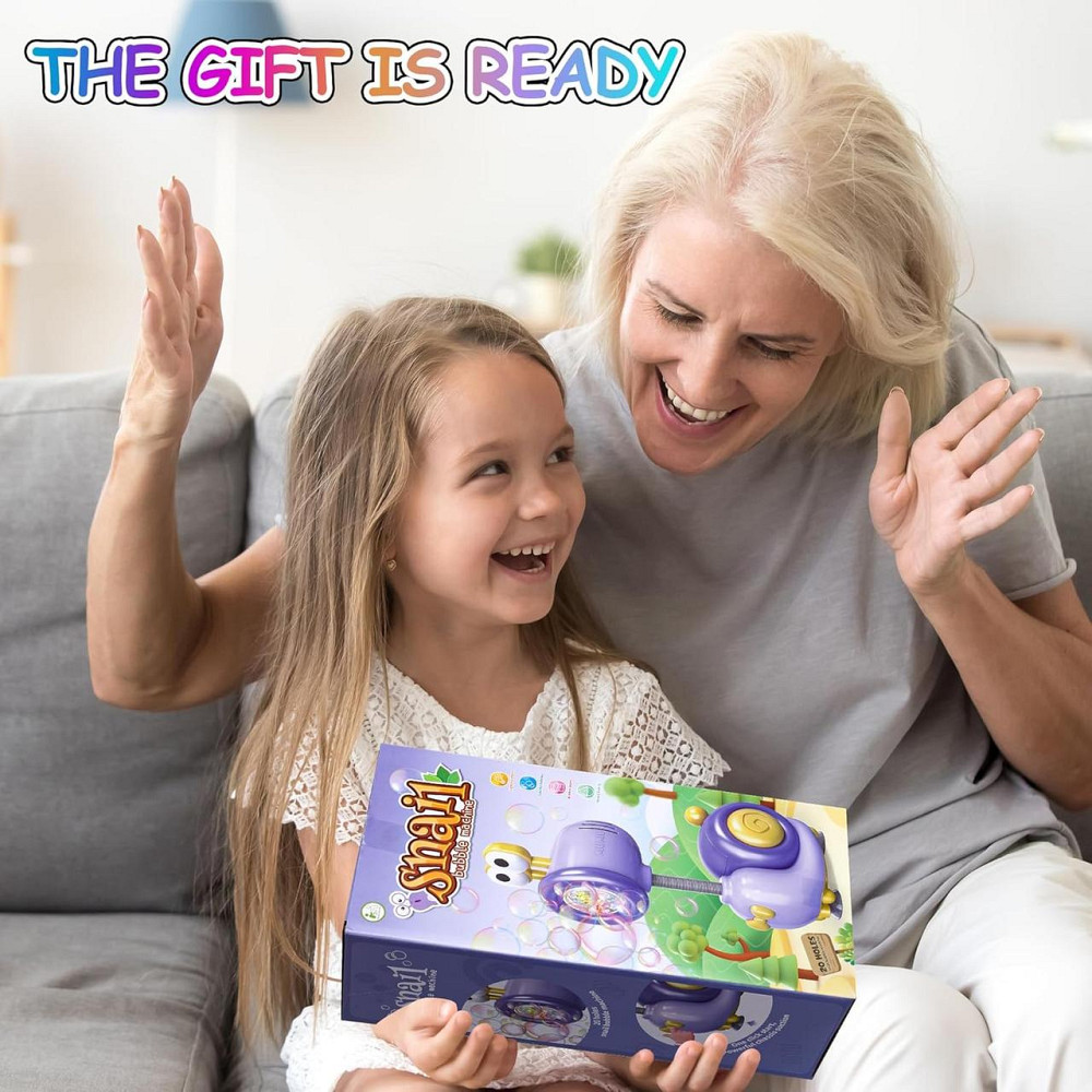 Автоматична машина для мильних бульбашок "Равлик", з підсвіткою, зарядна іграшка для дітей 3+ подарунок для хлопчиків та дівчаток Київ - фото 7