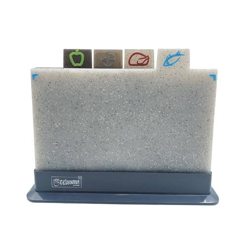 Набір дошок кухонних (4 дошки + підставка) пластик MR-1787TG Maestro Житомир - фото 1