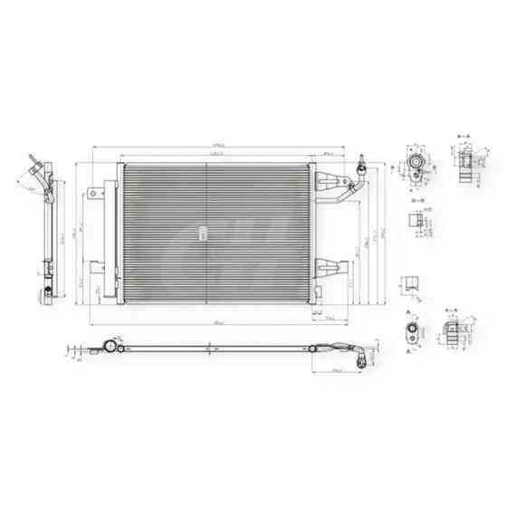Радиатор кондиционера автомобиль Митсубиси Colt, Smart Forfour 1.1-1.5 04- Мукачево
