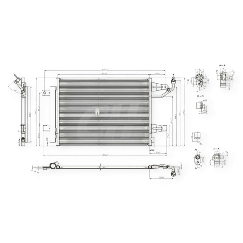 Радіатор кондиціонера автомобіль Mitsubishi Colt, Smart Forfour 1.1-1.5 04- Мукачево - фото 1