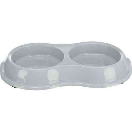 Миска Trixie для собак, подвійна, 2х200 л, d:11 см, 26х4х14 см (пластик) Вінниця
