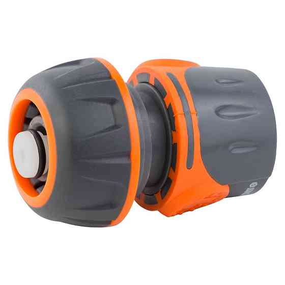 Конектор 1⁄2" швидкознімний для шланга 3⁄4" аквастоп (ABS+TPR) FLORA (5015514) Київ