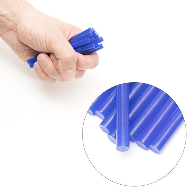 Комплект клейових стрижнів блакитних, 7,4×100 мм, 12 шт. INTERTOOL RT-1054 Київ - фото 4