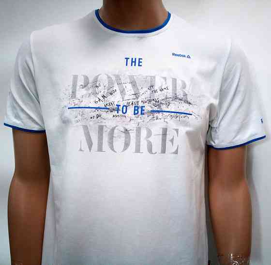 Мужская батальная трикотажная футболка Reebok Киев