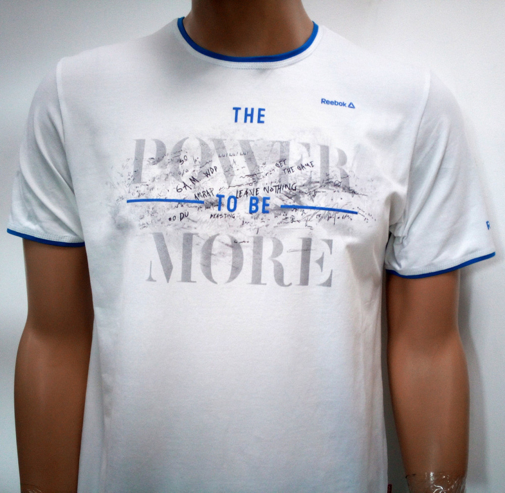 Мужская батальная трикотажная футболка Reebok Киев - изображение 2