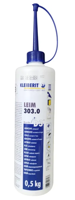 Клей Пва столярный D3 Kleiberit 303.0, 0.5 кг Львов - изображение 1