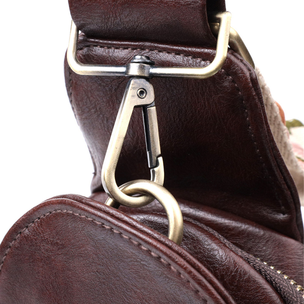 Зручна сумка через плече в модному кольорі з екошкіри Vintage 22794 Коричневий Київ - фото 6