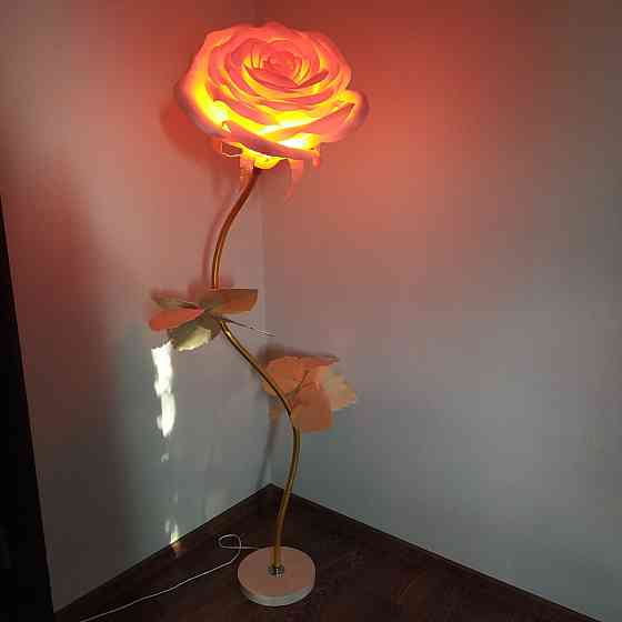 Торшер-нічник "Кремова троянда" Дніпро