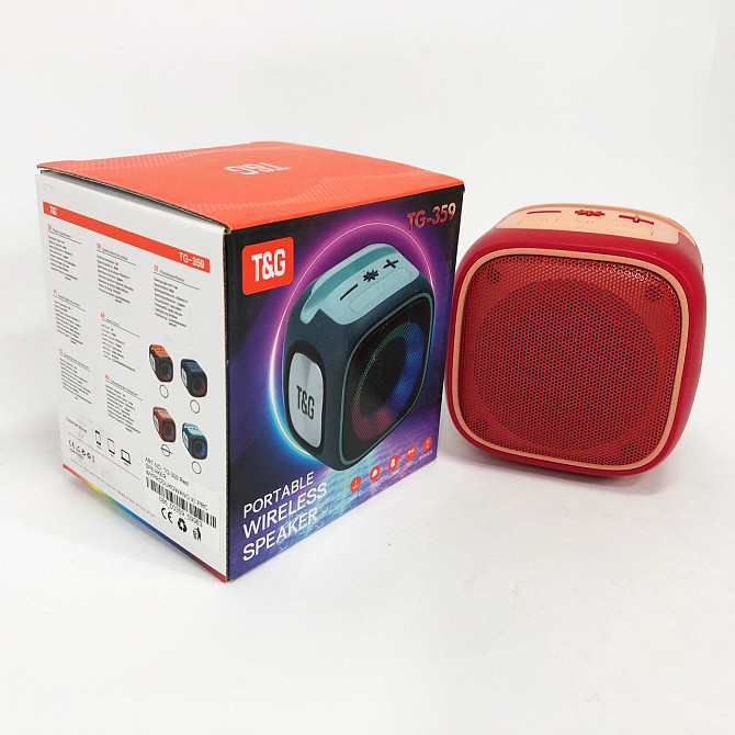 Аккумуляторная bluetooth колонка TG359, Портативная блютуз колонка XN-835 поддержка флешек Киев - изображение 6