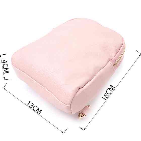 Маленька жіноча сумка через плече з екошкіри Vintage 22782 Рожевий Київ