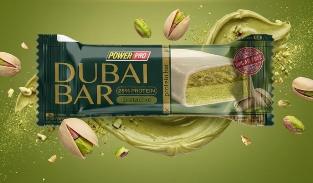 Протеїнові батончики Power Pro Dubai Bar 10х50g Фісташка Київ - фото 5
