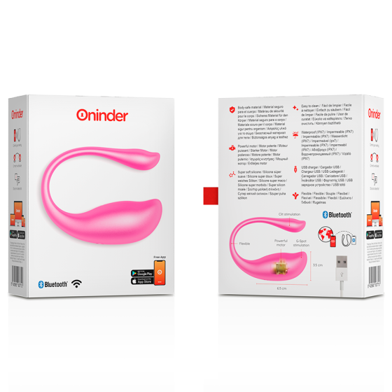 Смарт виброяйцо, цвет розовый Oninder (Испания) Sex Aura Киев