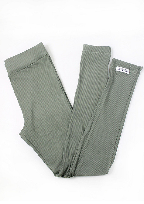 Женские леггинсы рубчик Зеленный L/XL Харьков - изображение 1