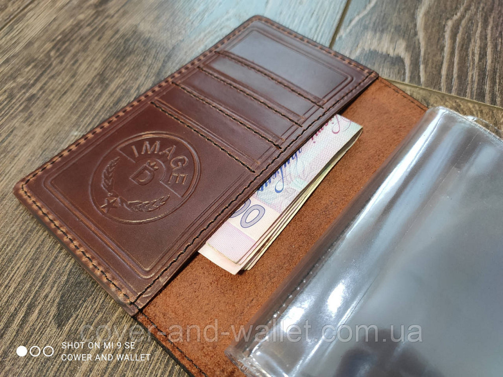 Стильна обкладинка для автомобільних документів з вінтажній шкіри ST Leather Київ - фото 6