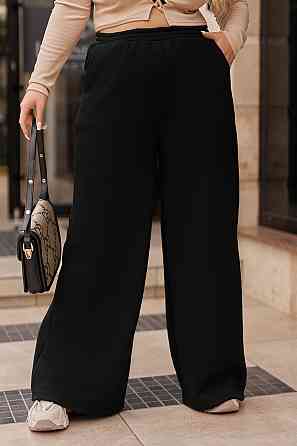 Теплі жіночі штани палаццо "Gait" | Норма і батал Чорний, 46-48 Київ