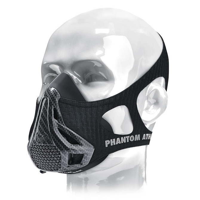 Маска для тренування дихання Phantom Training Mask Carbon L Кам'янське - фото 1