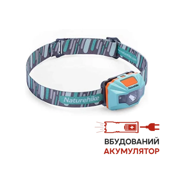 Налобний акумуляторний ліхтар Naturehike TD-02 NH00T002-D Сіро-блакитний Вінниця