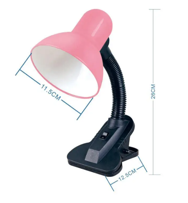Настольная лампа китай прищепка  E27 (в наличии разные цвета) от 220V Днепр - изображение 4