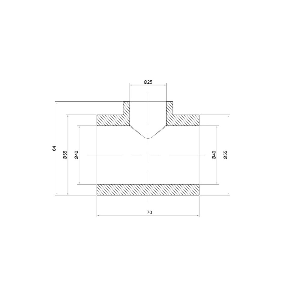 Тройник PPR Thermo Alliance 40х25х40 Київ - фото 2