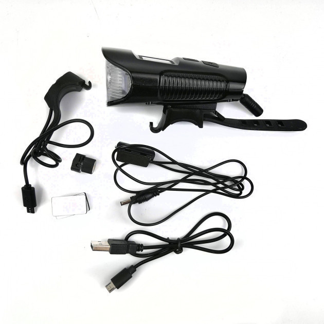 Велосипедный передний фонарь фара FY-317 с сигналом и велокомпьютером Винница - изображение 4