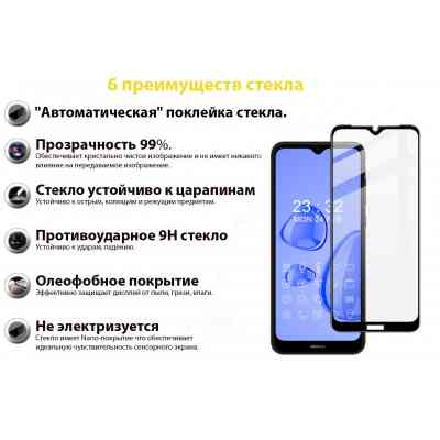 Скло захисне BeCover Nokia C30 Black (706903) Вінниця