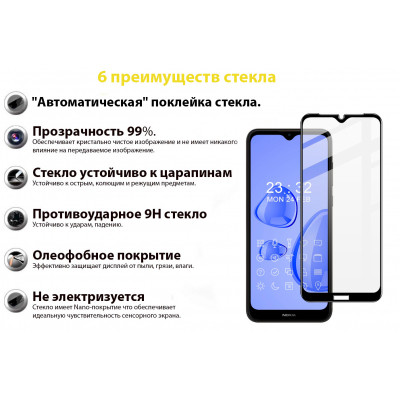 Скло захисне BeCover Nokia C30 Black (706903) Вінниця - фото 3