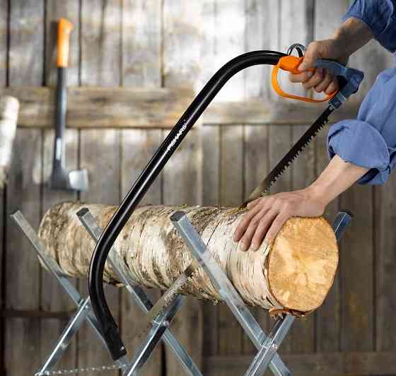 Ручна пила лучкова 61 см Fiskars "SW31" (1000615/124810) Загартована сталь Нововолинськ