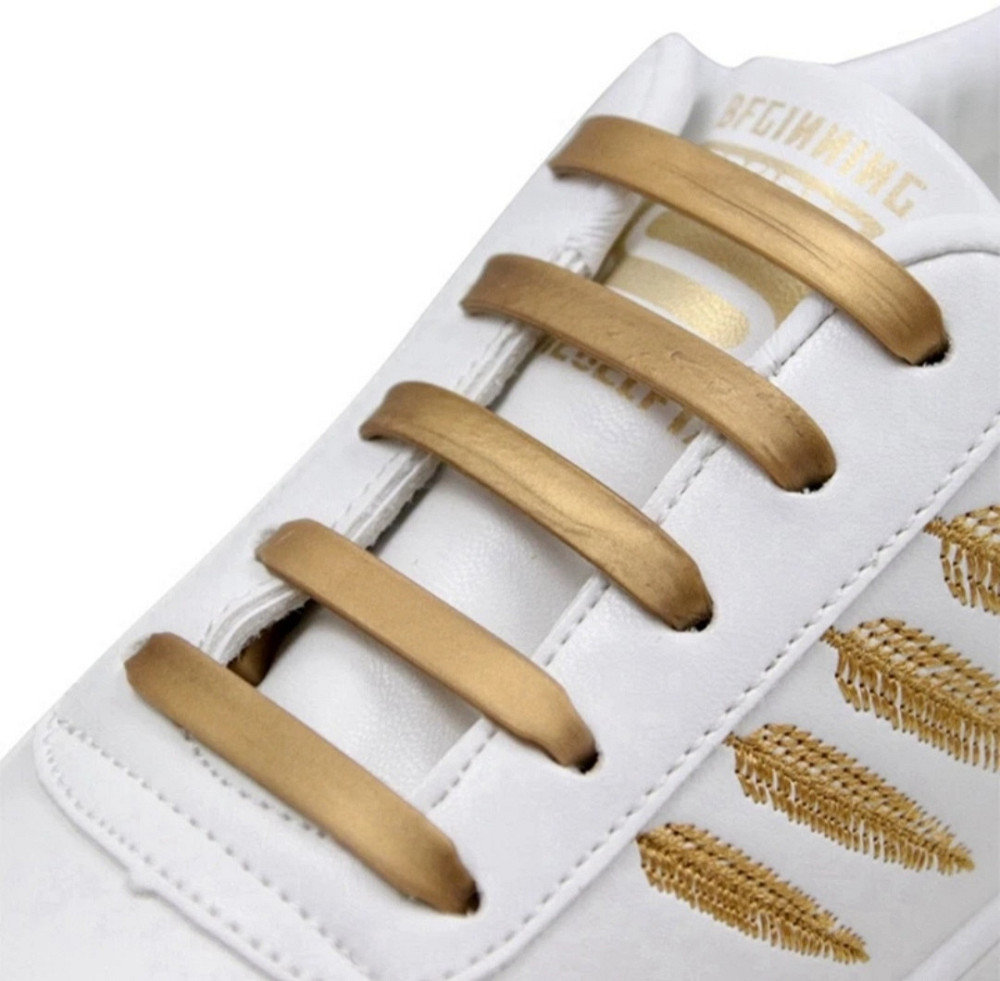 Шнурки силіконові бронза 12 шт Сміла - фото 1