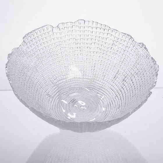 Yiwu Салатниця велика скляна прозора 1 літр кругла 64486-49 Коломыя