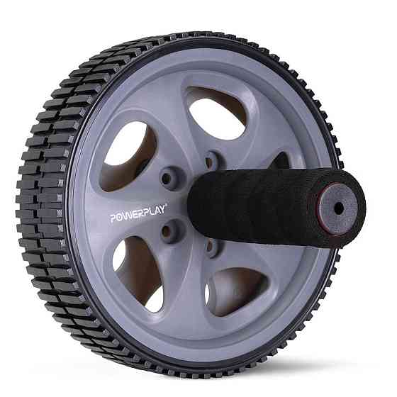 Колесо для преса PowerPlay PP-4345 Exercise Wheel (d16.5cm.) Сіре Київ