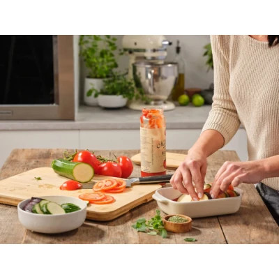 Форма для випікання KitchenAid з кришкою керамогранітна 0,9 л Кремова (CC006105-001) Вінниця - фото 4