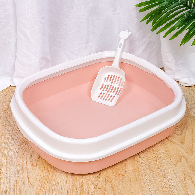 Туалет лоток для кошек с лопаткой Taotaopets 225501 46*38*13 см Pink Киев - изображение 5