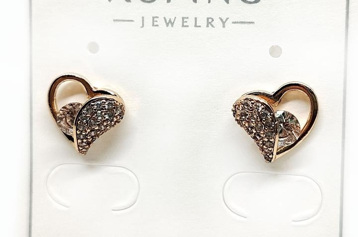 Серьги женские нежные Сердце Киев - изображение 1