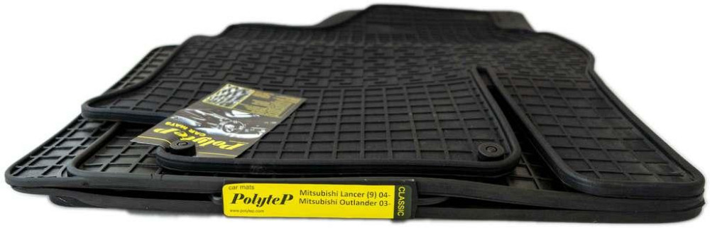 Килимки салону гумові Mitsubishi Lancer (9)_04-/Mitsubishi Outlander 03-, к-т (4шт.) Київ - фото 1