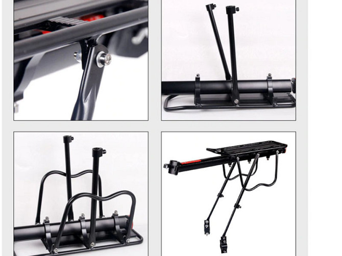 Велосипедный багажник 20-29'' алюминиевый Feel Fit черный Бровары - изображение 3