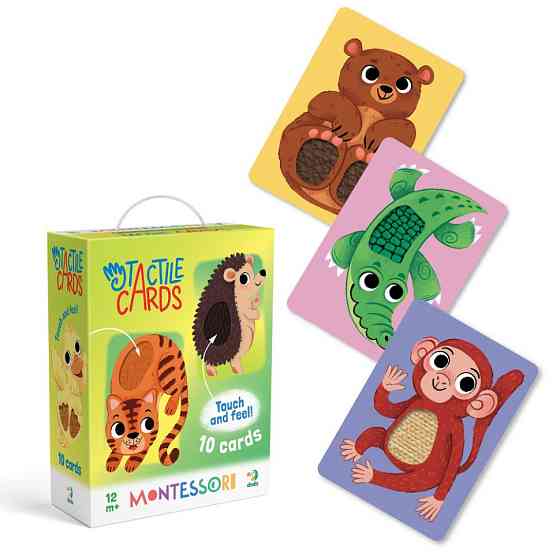 Набір карток з тактильними елементами "Малюки тварин" 301230 Вінниця