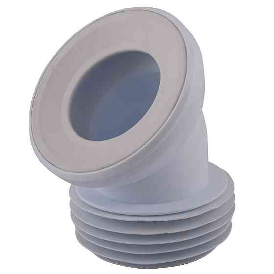 Коліно OPTIMUM для унітаза 45° D115 пластик з ущільнювачем OPTI 30515/147 Київ