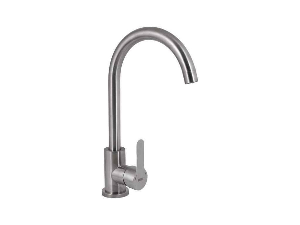 Смеситель на раковину серый Pure 015F (k35) BRIPUR015FNKL ТМ Brinex Киев - изображение 1