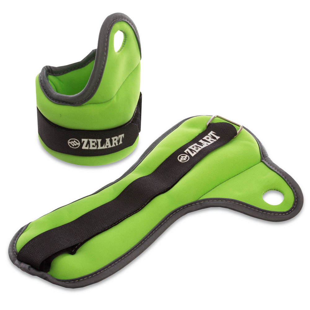 Утяжелители-манжеты для рук Zelart FI-1965-1 2x0,5кг Вишнёвое - изображение 1