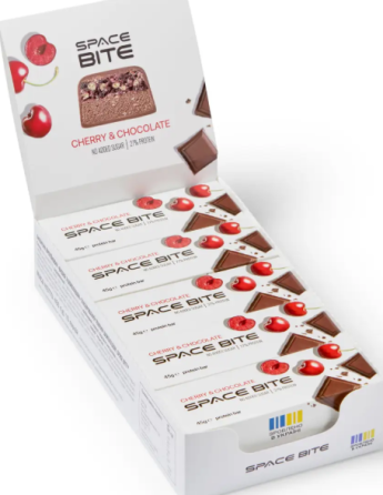 Батончик протеиновый Space Bite 10x45g шоколад вишня Киев