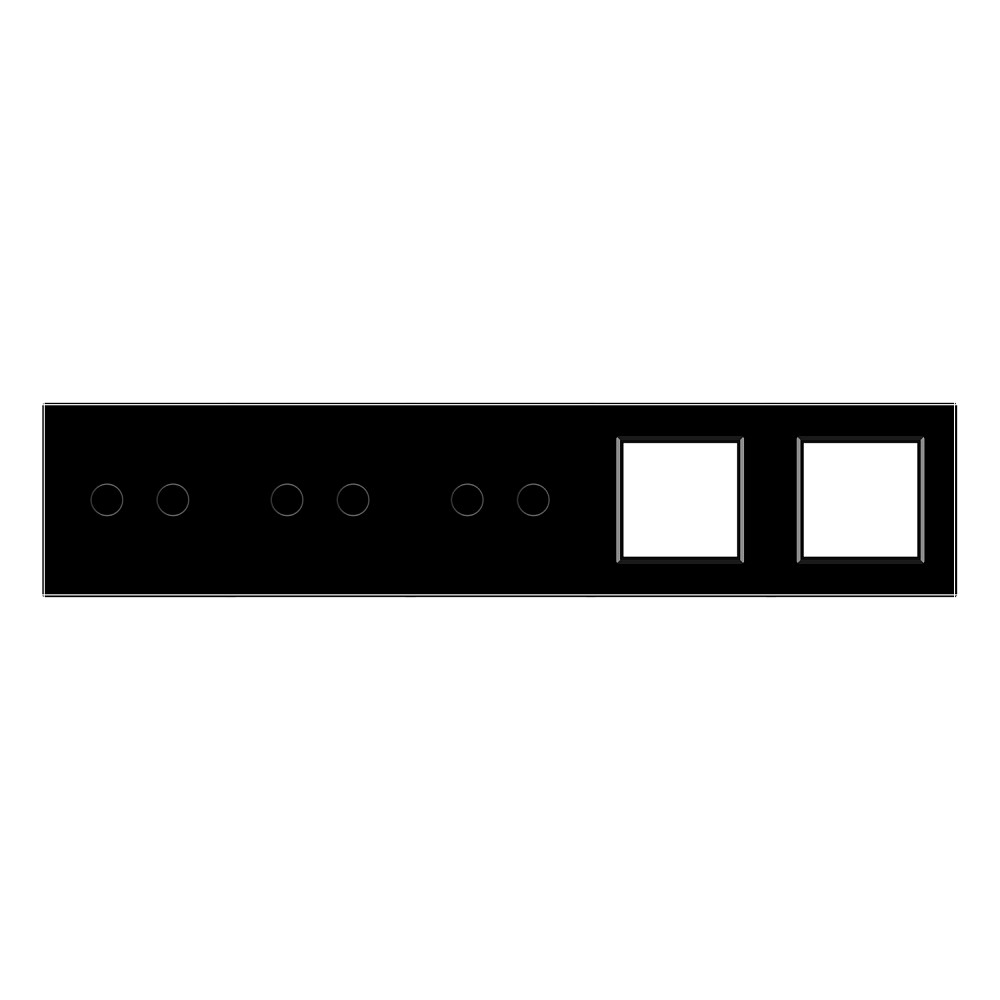 LIVOLO Рамка 5-постова для трьох 2-сенсорних вимикачів і двох розеток (2-2-2-0-0) LIVOLO, загар Коломия - фото 5
