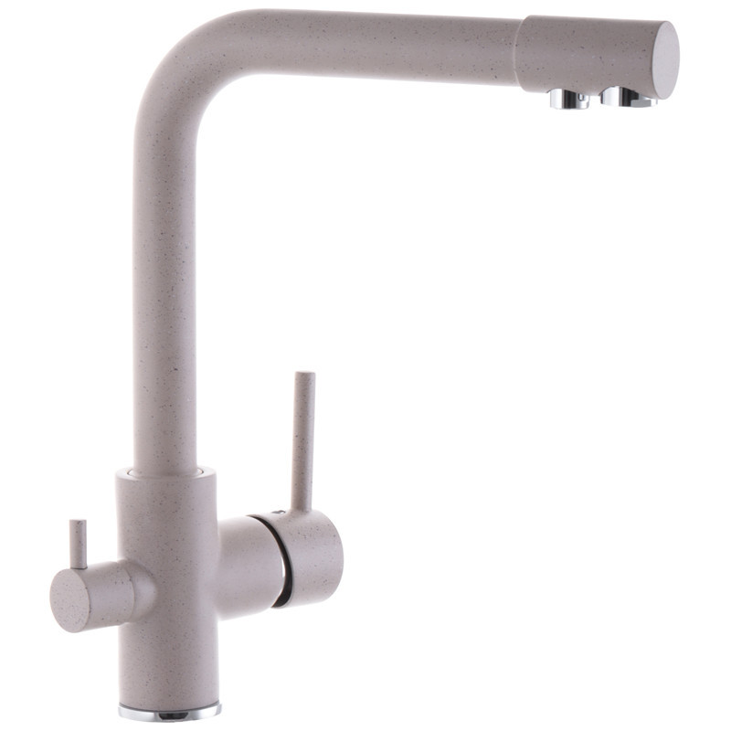 Змішувач для кухні бежевий Zerix LR4055K-3 з виходом для питної води (ZX2644) Чернівці - фото 1