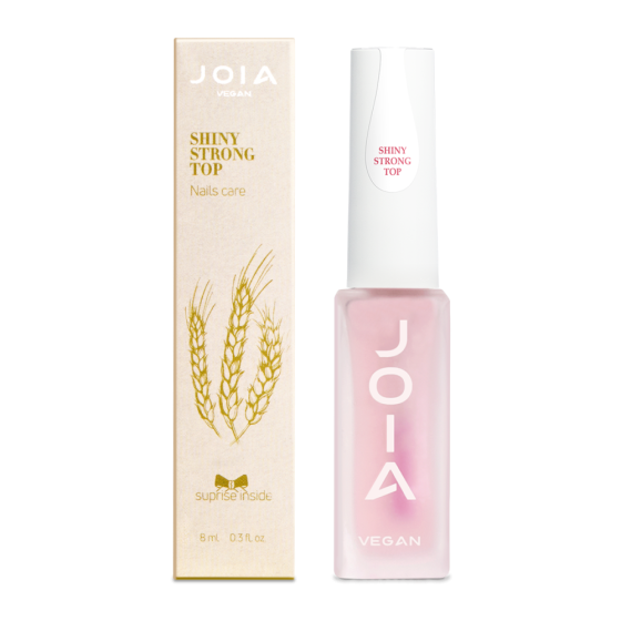 Блискуче довготривале топове покриття для лаку Shiny Strong Top JOIA vegan 8 мл Вінниця