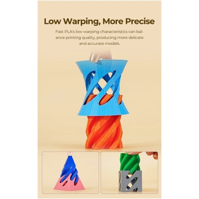 Пластик для 3D-принтера Creality PLA Fast, Ender, 1.75мм black1kg+white 1kg (3301010395) Винница - изображение 4