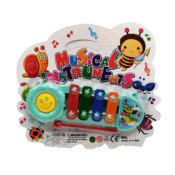 Музыкальная игрушка Ксилофон Y9093, 16 см Бирюзовый Винница