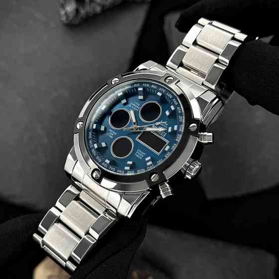 Skmei 1389BU Silver-Black-Blue Київ