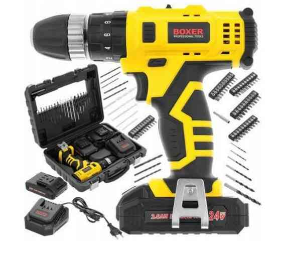 Набор аккумуляторных дрелей SR-004 24В с 2 батареями и 72 аксессуарами для дома и профессионального использования. Одесса