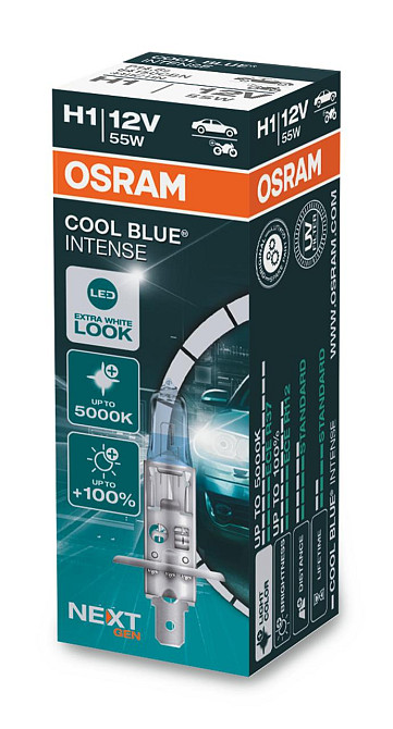 Галогенова лампа OSRAM H1 64150CBN 12 V 55 W P14.5s Cool Blue Intense Next Gen +100% (1 шт.) Харків - фото 2
