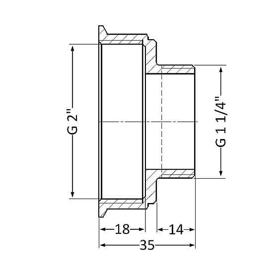 Перехідник Thermo Alliance Standart 2"х1 1/4" ВН SD4095032 Київ