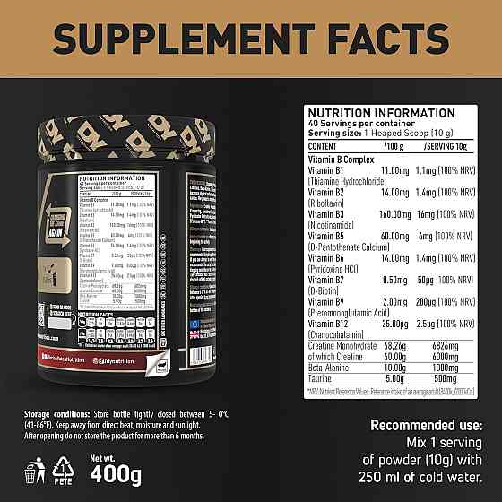 Креатин DORIAN YATES NUTRITION CREATINE 400G (STRAWBERRY) Луцк